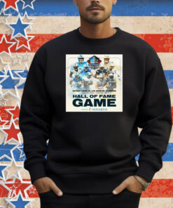 Official Detroit Lions and Los Angeles Chargers 7 31 2025 Canton OH Hall of Fame Game Poster Shirt