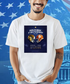 Official Historic Partnership 2027-2038 Two Storied Programs With National Success And A History Of Memorable Matchups Poster Shirt