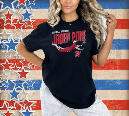 Official Jaden Pone Illustrated 31 Ole Miss Rebels Softball NCAA Division I Shirt