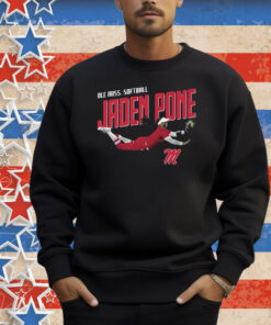 Official Jaden Pone Illustrated 31 Ole Miss Rebels Softball NCAA Division I Shirt