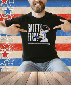 Official Kike Hernandez Safety First Pitching Helmet Los Angeles Dodgers MLB 2025 Shirt