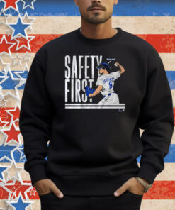 Official Kike Hernandez Safety First Pitching Helmet Los Angeles Dodgers MLB 2025 Shirt