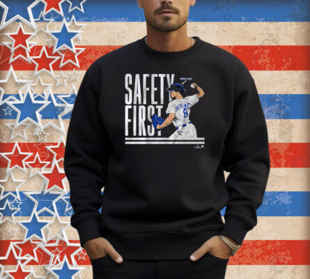 Official Kike Hernandez Safety First Pitching Helmet Los Angeles Dodgers MLB 2025 Shirt