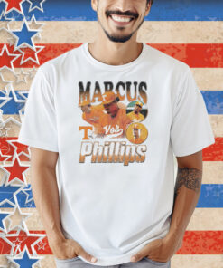 Official Marcus Phillips Tennessee Vols Baseball NCAA Division I 90s Graphic Shirt