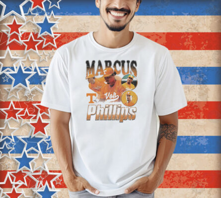Official Marcus Phillips Tennessee Vols Baseball NCAA Division I 90s Graphic Shirt
