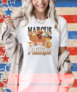 Official Marcus Phillips Tennessee Vols Baseball NCAA Division I 90s Graphic Shirt