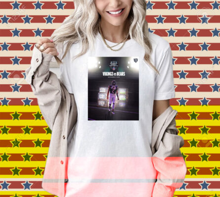 Official Minnesota Vikings Vs Chicago Bears DJ Moore Monday Night Football September 8 2025 Poster Shirt