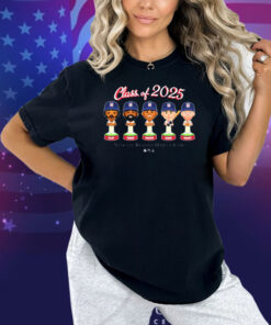 Official National Baseball Hall of Fame Class of 2025 Allen Parker Sabathia Ichiro Wagner Bobblehead Shirt