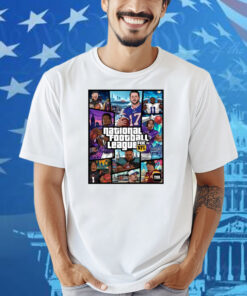 Official National Football League FOX NFL Maxx Crosby Josh Allen Micah Parsons Lamar Jackson Justin Jefferson Poster Shirt