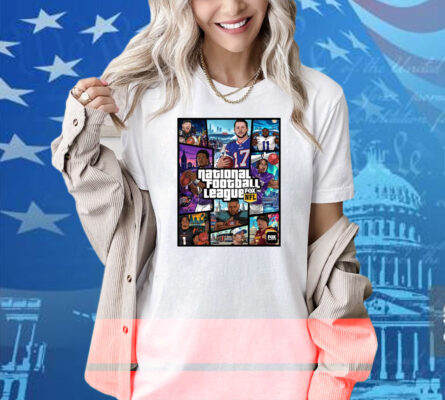Official National Football League FOX NFL Maxx Crosby Josh Allen Micah Parsons Lamar Jackson Justin Jefferson Poster Shirt