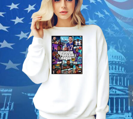 Official National Football League FOX NFL Maxx Crosby Josh Allen Micah Parsons Lamar Jackson Justin Jefferson Poster Shirt