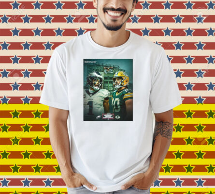 Official Philadelphia Eagles Vs Green Bay Packers Week 10 Monday Night Football Match 2025 Poster Shirt