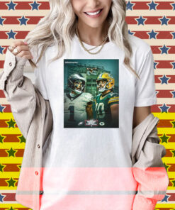 Official Philadelphia Eagles Vs Green Bay Packers Week 10 Monday Night Football Match 2025 Poster Shirt