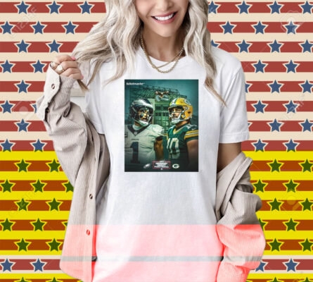 Official Philadelphia Eagles Vs Green Bay Packers Week 10 Monday Night Football Match 2025 Poster Shirt