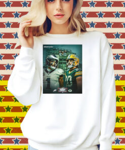 Official Philadelphia Eagles Vs Green Bay Packers Week 10 Monday Night Football Match 2025 Poster Shirt