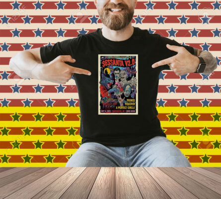 Official Poster Sessanta V2.0 Primus Puscifer A Perfect Circle SNHU Arena Manchester NH May 14 2025 Tour Shirt