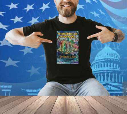 Official Poster Widespread Panic Show September 12-13 2025 Allianz Amphitheater at Riverfront Richmond VA Shirt