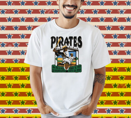 Official Roberto Clemente Pittsburgh Pirates 15 MLB All-Star 12 Golden Gloves Graphic Player Shirt