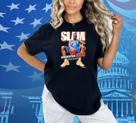 Official Shai Gilgeous-Alexander Oklahoma The Most Influential City Thunder SLAM February March 2025 Cover Shirt