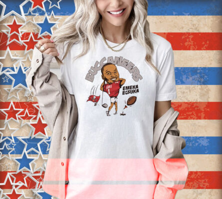 Official Tampa Bay Buccaneers NFL Football Emeka Egbuka Caricature 2025 Shirt
