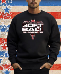 Official Texas Tech Red Raiders 2025 NCAA Big 12 Softball Regular Season Champions Shirt