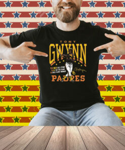 Official Tony Gwynn San Diego Padres 5X Gold Glove Winner Graphic Player Signature Shirt