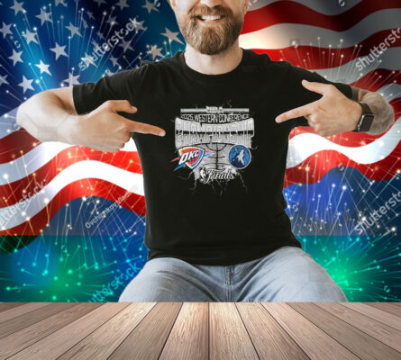 Oklahoma City Thunder vs. Minnesota Timberwolves NBA 2025 Western Conference Finals Matchup Shirt