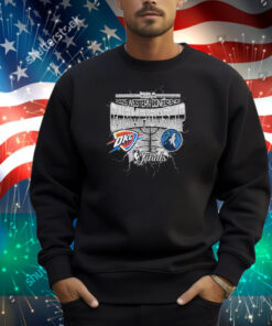 Oklahoma City Thunder vs. Minnesota Timberwolves NBA 2025 Western Conference Finals Matchup Shirt