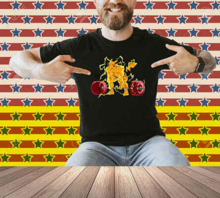 Peakachu Swole Pokemon Gym Shirt
