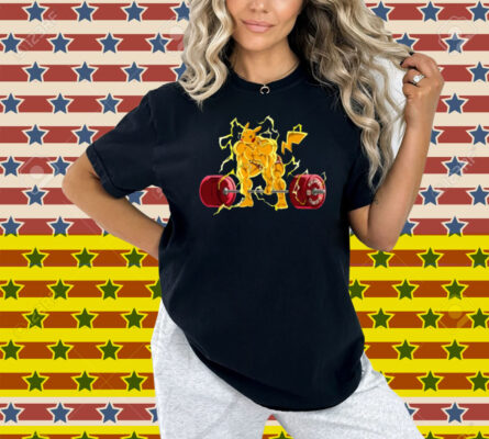 Peakachu Swole Pokemon Gym Shirt