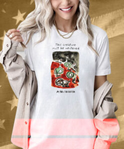 Peta X Tim Burton Levi In Space This Creature Must Be Neutered Shirt