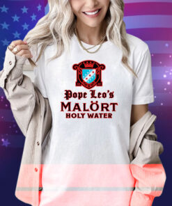 Pope Leo’s Malort Holy Water Shirt