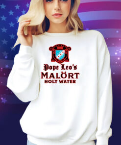 Pope Leo’s Malort Holy Water Shirt