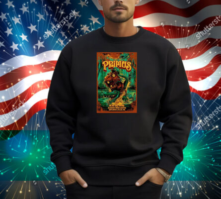 Primus Blossom Music Center Cuyahoga Falls, OH May 25 2025 Tour Gator Shirt