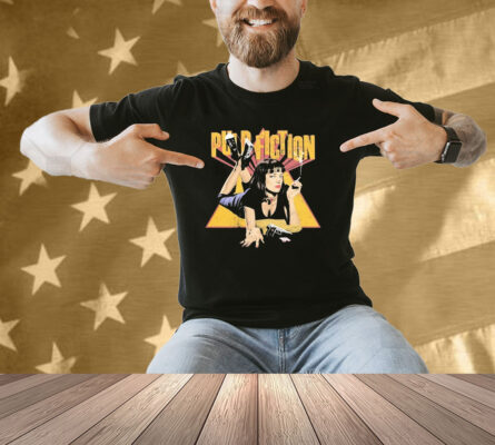 Pulp Fiction Uma Thurman Cigarettes Smoke Gun Shirt