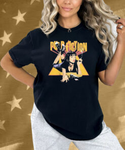 Pulp Fiction Uma Thurman Cigarettes Smoke Gun Shirt