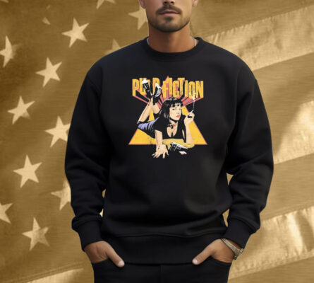 Pulp Fiction Uma Thurman Cigarettes Smoke Gun Shirt