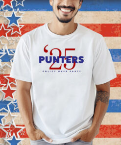 Punters '25 Policy Over Party Shirt