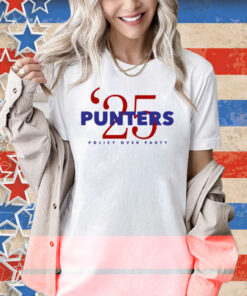 Punters '25 Policy Over Party Shirt