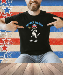 Red White And Feral Merica Shirt