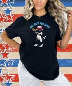 Red White And Feral Merica Shirt