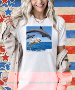 Sebastian Vettel Wearing Dog Jump With Dolphin Shirt