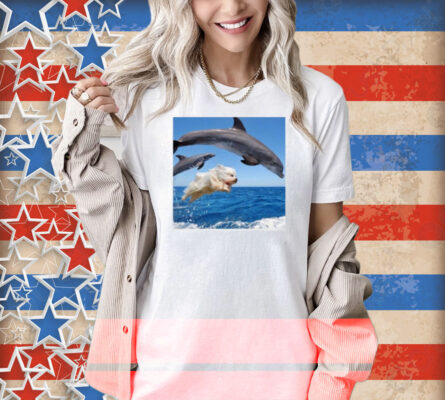 Sebastian Vettel Wearing Dog Jump With Dolphin Shirt