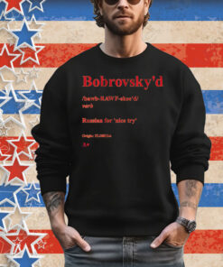 Sergei Bobrovsky Bobrovsky'd Definition T-Shirt