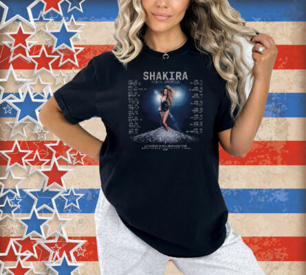 Shakira Las Mujeres Ya No Lloran Concert 2025 Shirt