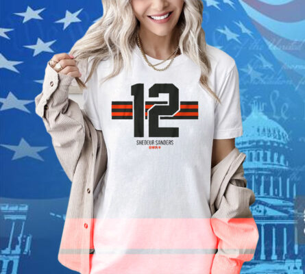 Shedeur Sanders Name Number Stripe Shirt