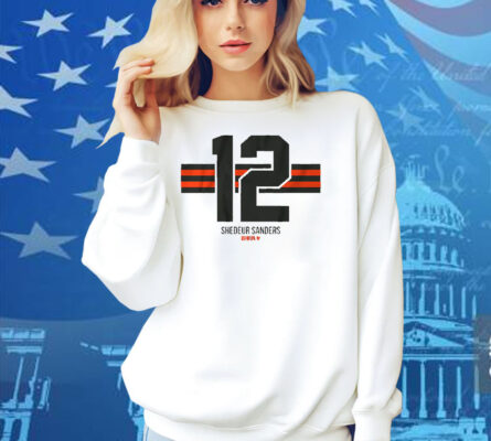 Shedeur Sanders Name Number Stripe Shirt