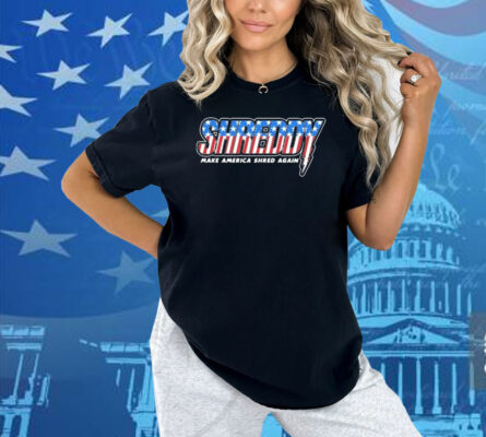 Shreddy Make America Shred Again Stripes American Flag Shirt