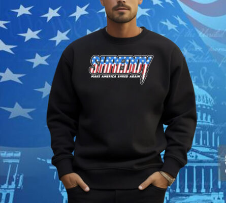 Shreddy Make America Shred Again Stripes American Flag Shirt