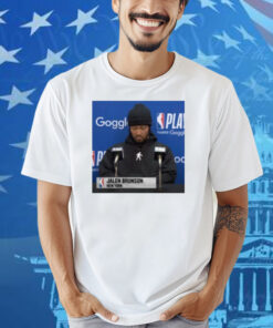 Sidetalkshop Jalen Brunson Press Conference Shirt